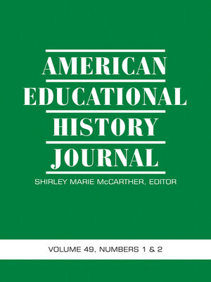 cover image of American Educational History Journal, Volume 49